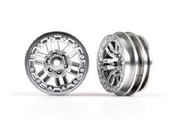 Wheels, 1.0" (Satin Chrome) (2)