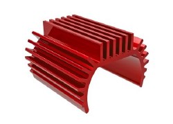 Heat Sink, Titan 87T Motor (6061-T6 Aluminum, Red-Anodized)