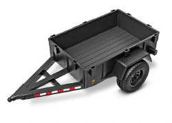 Traxxas Utility Trailer, 1/18, includes hitch, installation hardware, and shock pre-load spacers