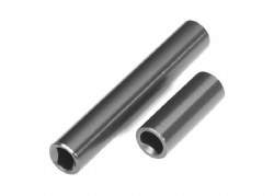 Driveshafts, center, female, 6061-T6 aluminum (dark titanium-anodized) (front & rear) (for use with