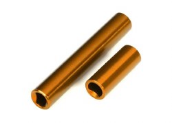 Driveshafts, center, female, 6061-T6 aluminum (orange-anodized) (front & rear) (for use with #9751 m