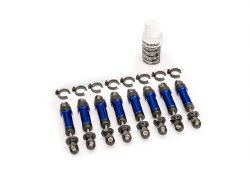 Traxxas Shocks, GTM, 6061-T6 aluminum (blue-anodized)(8)