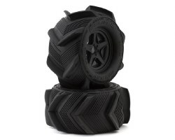 "UpGrade RC Snow Plow 2.8"" Pre-Mounted Sand/Snow Tires w/5-Star Wheels (2)"