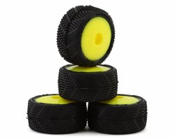 UpGrade RC Micro Spiker Pre-Mounted Carpet Tires for Losi® Micro-T (Yellow) (4) UpGrade RC Micro Spiker Pre-Mounted Carpet Tires for Losi® Micro-T (Yellow) (4)