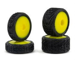 UpGrade RC Clay Bar Pre-Mounted Front and Rear Clay Tires for Losi� Micro-B�