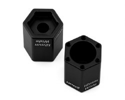 "UpGrade RC Aluminum 12mm Hex Adapters for UpGrade RC 2.8"" Wheels (Black) (2)"