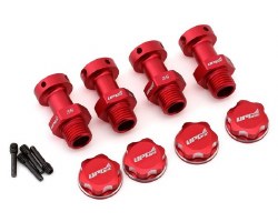 UpGrade RC Aluminum 17mm Hex Conversion for Arrma� 3S Vehicles (Red) -