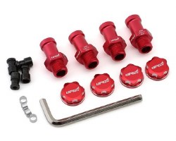 UpGrade RC Aluminum 17mm Hex Conversion for Traxxas� Stampede� 4X4 (Red) -