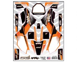 UpGrade RC Graphic Set for Losi� Promoto� MX (Exude) (Orange)
