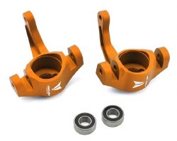 Aluminum Steering Knuckle Set w/Bearings (2) (Orange)