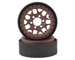 KMC XD127 Bully 1.9" Beadlock Crawler Wheels (Bronze) (2)