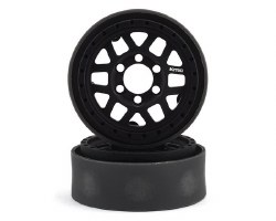 KMC XD229 Machete V2 1.9" Beadlock Crawler Wheels (Black) (2)