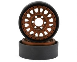 KMC KM445 Impact 1.9" Beadlock Crawler Wheels (Bronze) (2)