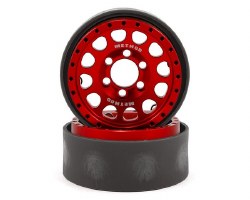 Method 105 1.9" Beadlock Crawler Wheels (Red/Black) (2)