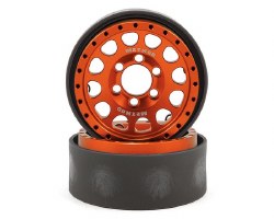 Method 105 1.9" Beadlock Crawler Wheels (Orange/Black) (2)