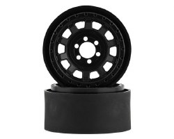 KMC KM236 Tank 2.2" Beadlock Crawler Wheels (Black) (2)