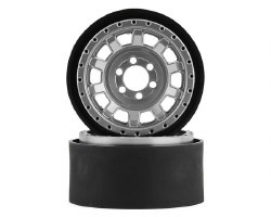 KMC KM236 Tank 2.2" Beadlock Crawler Wheels (Clear) (2)