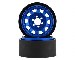 KMC KM236 Tank 2.2" Beadlock Crawler Wheels (Blue) (2)