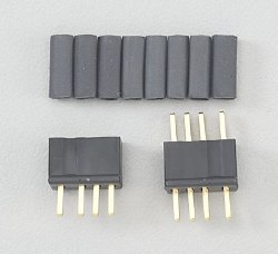 Micro 4R  4 Pin Connector, Black