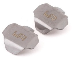 SCX24 Stainless Steel Differential Skidplate Protectors (2)