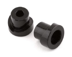 Axial SCX10 III Aluminum 25T Micro Servo Saver Insert (Black) (2)