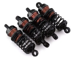 Aluminum Go Big Bore Touring Shocks (Black) (4) (55mm)