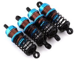 Aluminum Go Big Bore Touring Shocks (Blue) (4) (60mm)