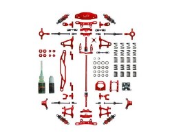 Tamiya TT-02 Aluminum Upgrade Kit (Red)