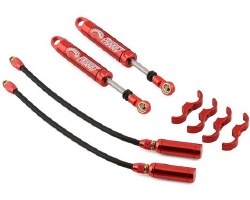 Desert Lizard Piggyback Shocks w/Reservoir (Red) (2) (90mm)