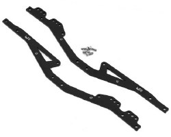 Kyosho MX-01 Mini-Z Aluminum Chassis Rails (Black) (2)