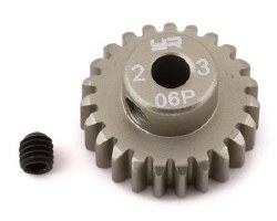 Mod 0.6 Hard Coated Aluminum Pinion Gear (23T)