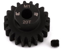 Hardened Steel Mod 1 Pinion Gear (5mm Bore) (20T)