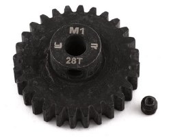 Hardened Steel Mod 1 Pinion Gear (5mm Bore) (28T)