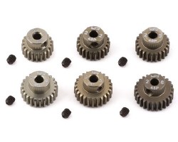 Hard Coated 48P Aluminum Pinion Gear Set (21, 22, 23, 24, 25, 26T)