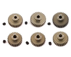 Hard Coated 48P Aluminum Pinion Gear Set (27, 28, 29, 30, 31, 32T)