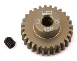48P Hard Coated Aluminum Pinion Gear (28T)