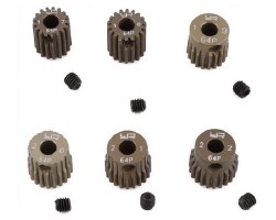 Hard Coated 64P Aluminum Pinion Gear Set (17, 18, 19, 20, 21, 22T)