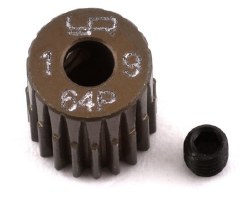 64P Hard Coated Aluminum Pinion Gear (19T)