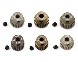 Hard Coated 64P Aluminum Pinion Gear Set (23, 24 25, 26, 27, 28T)