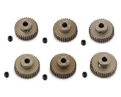 Hard Coated 64P Aluminum Pinion Gear Set (35, 36, 37, 38, 39, 40T)