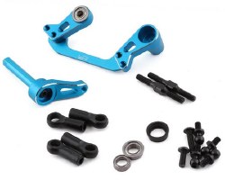 Tamiya CC-01 Aluminum Bearing Supported Steering Rack (Blue)