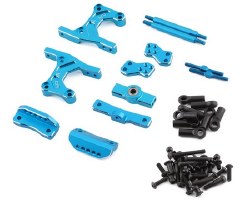 Tamiya CC-01 Aluminum Rear Four Link Conversion Kit (Blue)