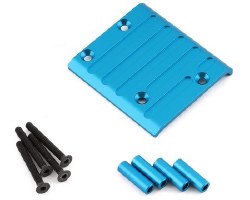 Tamiya CC-01 Aluminum Rear Axle Skid Plate (Blue)