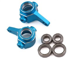 Tamiya CC-01 Aluminum Steering Knuckles (Blue) (2)