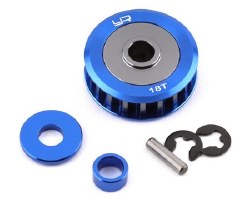 Tamiya XV-01 Aluminum 18T Pulley (Blue)