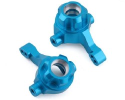 Tamiya TT-02B Aluminum Steering Knuckles (Blue) (2)