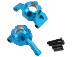 Tamiya TT-02B Aluminum Rear Hubs (Blue) (2)