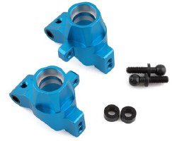 Tamiya TT-02 Aluminum RWD Rear Hubs (Blue) (2)