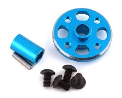 Tamiya TT-02 Aluminum Spur Gear Mount (Blue)