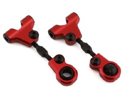 Tamiya TT-01 & TT-01E Aluminum Front Upper Suspension Arms (Red)